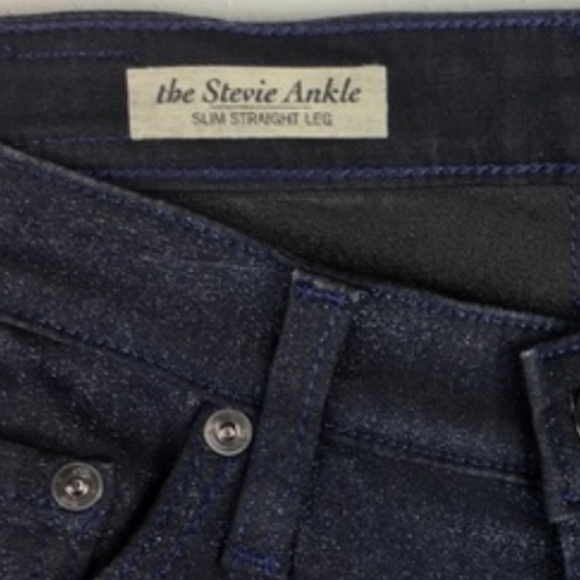 AG Adriano Goldschmied Stevie Ankle Glitter Jeans - Picture 6 of 6